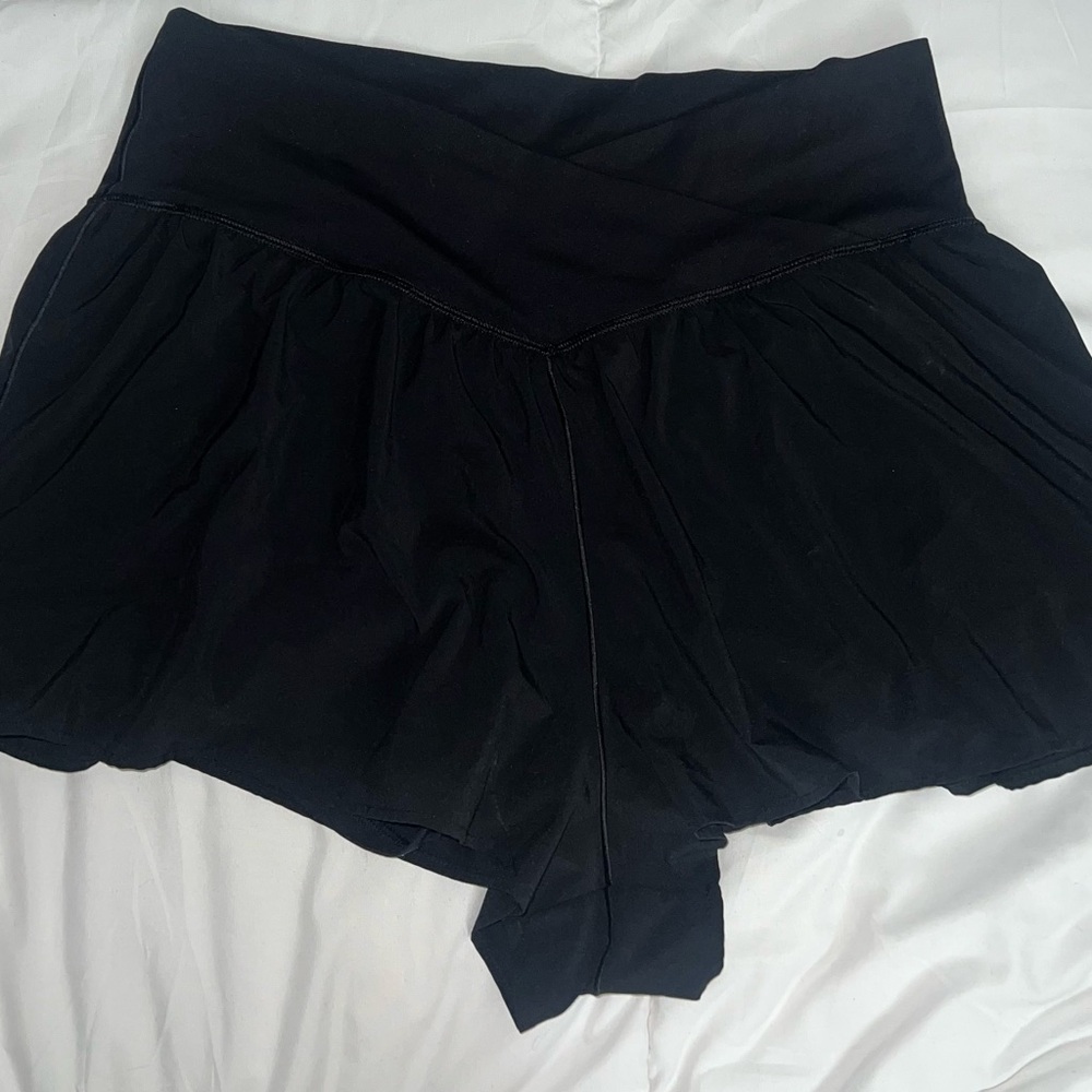 American Eagle Outfitters Offline Crossover Black Athletic Shorts